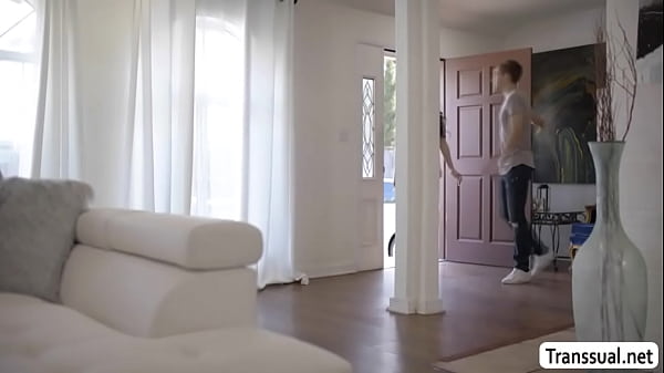 Hot MILF analed by stepsons TS girlfriend