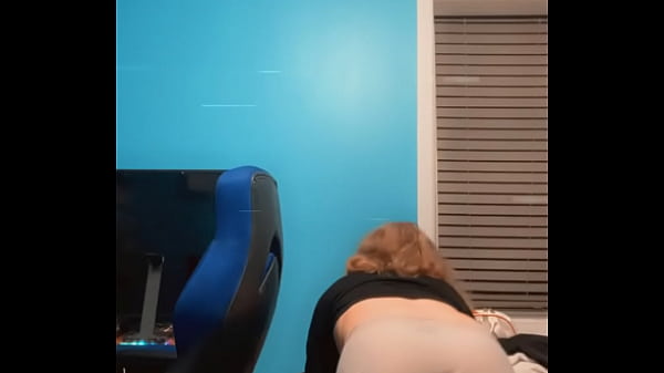 Trans girl bed humping with dick out