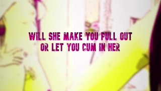 JOI your first time fucking a shemale will she let you cum inside her or not